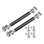 ACROPIX 2 tk Universaalne reguleeritav alumiiniumisulamist auto esipamperi lipu jagaja tugivarras 7,5 mm-12,7 mm 75 mm Must