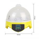 Mini munainkubaator ja tibude kasvatamiseks lindudele, kanadele, partidele, tuvidele, kodulindudele. Reguleeritav digitaalne temperatuur, automaatne munade koorumismasin 16,5 * 17,5 cm