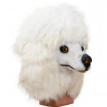 Pudeli peakate pl&uuml;&uuml;sist lemmiklooma koera mask One size valge