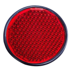 &Uuml;mar helkurite komplekt &ndash; Metallkorpus PMMA l&auml;&auml;tsedega | Universaalne sobivus traktoritele, autodele, jalgratastele, veoautodele, haagistele, paatidele, traktorile (Komplektis 2) punane