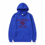 Noorte kuninglike Hillerska Skolani kapuuts Hillerska Skolan Unisex kapuutsiga dressipluus Graafilised pusad pikkade varrukatega pullover telesaadete topid 3XL