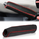 Ehtsast nahast seisupidurikate, eksklusiivne disain, valmistatud esmaklassilisest nahast, k&auml;sipiduri kaitse, libisemiskindel, &uuml;hilduv s&otilde;idukitega, vastupidav punane