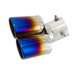 For Honda CR-V CRV HR-V Curved 2 Rear Exhaust Pipe Tail Muffler Dual Tips Sport Auto Muffler modified Universal Car taevasinine v&auml;rv