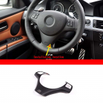 For BMW 3 Series E90 E91 E92 ABS Matt black Car Steering Wheel Button Frame Cover Trims Stickers Auto Style 1