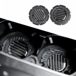 Car Carbon fiber Water Cup Bottle Holder Anti-slip Pad Mat Silica Gel For Interior Decoration Car Styling Red 1pc