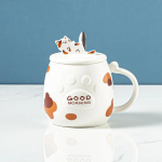 Loominguline multikas armas kassipoeg kruus lusikakattega kruusid uusaasta kruusid kohvitassid teekruus tass kohvi joogin&otilde;ud Original 400ml