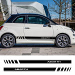 LRHDDF (Jida) 2 tk auto k&uuml;lgukse triibu kleebised, vin&uuml;&uuml;lkile stiilikleebised Fiat Abarth 500 595 ja Chevrolet Grande Punto jaoks, auto lisatarvikud