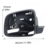 Tahavaatepeegli raam Jeep Grand Cherokee WK Dodge Durango 2011- jaoks Tekstuurmustiga must Tahavaatepeegli raam Autotarvikud 1pc left