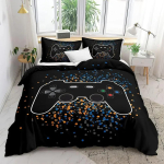 M&auml;nguri Voodipesukomplektid Poistele M&auml;ngude Tekikate Komplekt Videom&auml;ngude Tekikate Kohandatud Disainidega Voodikomplekt Padjap&uuml;&uuml;ridega 180*220cm 3pcs