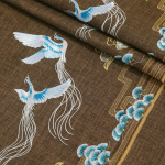 100*148cm Hiina stiilis retro imitatsiooniga linasest kangast tikandid Kunstlik linane riie diivanile padi pagasikott isetehtud &otilde;mbluskangas 100x148cm