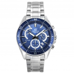 Renoveeritud Casio Edifice Analoog Standard Kronograaf Roostevaba Teras Sinine Tihvarts EFR-552D-2A 100M Meeste K&auml;ekell