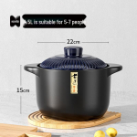 WUHE Jaapani glasuuritud savist hautamispott 4,5L