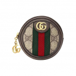 Gucci Ophidia logoga triibuline l&otilde;uendi ja nahast &uuml;mmargune m&uuml;ndikott, eebenipruun 574840-96IWG-8745 Basic Set (Bag+Dust Bag)