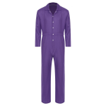 Meeste Kulumiskindlad Allakeeratava Kraega Pikkade Varrukatega N&ouml;&ouml;biga Kinnitatavad T&ouml;&ouml;kombinesoonid Jumpsuit &Uuml;likonnad 3XL lilla