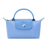 Longchamp Le Pliage Roheline Logo Kl&otilde;psuga T&otilde;mblukk Minimalistlik Taaskasutatud Pol&uuml;amiidist L&otilde;uend Nahast Pelmeeni Kujuline Kandekott Naiste kandekotid 34175919P82 Basic Set (Bag)