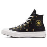 Converse Chuck 70 Naelutatud Nahast K&otilde;rged Must Valge Kuldne Naiste Tossud A06809C 36