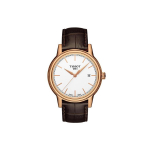 Tissot Kason Zen I kollektsioon Kvartsmehhanismiga Meeste Kell Kell 39,2 mm Valge sihverplaadi Roostevabast terasest korpus T085.410.36.011.00 White Dial Brown Strap