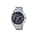 CASIO Meeste EDIFICE Must Kell EFV-580D-1A EFV-580D-1A Silver Black Watch Dial