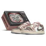 Jordan Air Jordan 1 Low top Vintage Basketball Shoes GS Pink Brown 553560-053(TeamA-S-BOX) 40