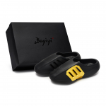 Adidas Originals AdiFOM IIInfinity Mules Quiet Abrasion Resistant Closed Toe Slippers Unisex Black Gold IG6969(Team80-S-BOX) 38