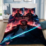 &Uuml;heosaline tekikottide komplekt, Luffy voodipesukomplekt, koomiksimustriga magamistoakaunistus lukuga padjap&uuml;&uuml;ri, luksuslik kingitus lastele 140x200cm 2pcs