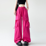 Tugevast materjalist t&ouml;&ouml;riided Naistele Pingutusn&ouml;&ouml;riga Laiad P&uuml;ksid Moodsad Sirged Spordikaduaalsed P&uuml;ksid Kontoriinimesele Y2K Streetwear L&otilde;dvad P&uuml;ksid Naistele 24207 2XL must