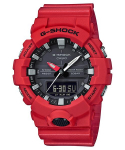 Casio meeste vaik 200M veekindel digitaalne l&ouml;&ouml;gikindel kvartsikell GA-800-4A punane