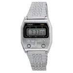 Renoveeritud Casio Vintage Digitaalne Roostevabast Terasest Kvarts A1100D-1 Unisex K&auml;ekell