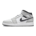 Jordan Laste Jordan 1 Mid Light Smoke Grey tossud 554725-078 35.5 white