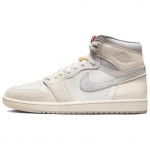 Air Jordan 1 High Retro OG Sail Olenditr&uuml;kiga Meeste Tossud Punane University-Red Kahvatukreemjas IH4363-100 44.5