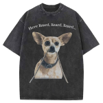 Naljakas Chihuahua Kuule Ulguv Meem T-s&auml;rk Meestele Naistele Retro s &Uuml;lesuuruses Pesitud Puuvillane Graafiline T-s&auml;rk Harajuku L&uuml;hikeste Varrukatega S black