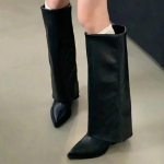 Naiste Paksud K&otilde;rged Saapad Terava Ninaga Kingad Seksikas Daami Kleit Gladiaator S&uuml;gis Uus 2024 Trend Retro Mood Naiste Saapad Goth Botas Mujer 35