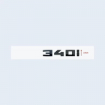 Uus l&auml;ikivmust 3D t&auml;htedega numbrite M340i M240i M235i M140i M135i embleem BMW F30 F31 F35 F40 F46 G42 G20 auto pakiruumi kleebis glossy black