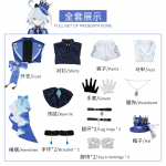 Genshin Impact Cosplay Kost&uuml;&uuml;m Parukas Juuksed Naiste Tantsija Kleit Karnevali &Uuml;likond Anime Halloweeni Kost&uuml;&uuml;mid XS