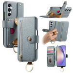 Rahakott Kaardipesa Nahast Telefonikott Samsung S25 Edge S26 S24 Ultra S23 S22 Plus S21FE A55 A35 A07 A17 A56 A36 A26 A16 jaoks Kate Galaxy A15 sinine