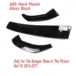 Seat Ibiza MK5 Standard/FR 2017-2025 Autole Esistange Huul Alumine Difuusori Splitter Canard Spoiler Kerakomplekt Tuning ABS Must Gloss Black black