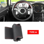 Mini Coupe 2001-2006 Kabriolett 2004-2008 jaoks Mini R50 R53 R60 jaoks K&auml;sitsi &otilde;mmeldud Auto-styling Rool Nahkkatte Liist Type A red line