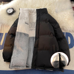 Kahepoolsed puuvillase polsterdatud riided, lahtised ja paksendatud soojad puuvillased riided, trendikad vabad mantlid 3XL gray
