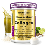 Skin Glow-n-Shine&reg; Kollageenipulber 200g | H&uuml;drol&uuml;&uuml;situd kollageen naistele ja meestele h&uuml;aluroonhappe, biotiini ja C-vitamiiniga tervise heaks 200 GM