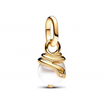 Pandora br&auml;ndi logo 14K kullatud kaelakee/ripats naistele valge 763375C01 kuld