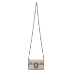 GUCCI Dionysus L&otilde;uend Nahast Kettkotiga, Ristkorral Kotti, &Otilde;lakott Eriti V&auml;ike Naistele Beež/Valge Basic Set (Bag + Dustproof Bag)