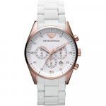 Emporio Armani AR5919 Meeste Sportivo Kell 42mm valge