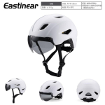 Lastejalgratta kiiver eemaldatava magnetilise visiiriga Noorte jalgrattas&otilde;idu ohutus Poisid T&uuml;drukud Vanuses 5-12 One Size 49-58 cm white