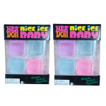 Needoh Nice Ice Baby Fidget Kuubikute Komplekt 4 tk Super Tugevad Pigistatavad Sensorilised M&auml;nguasjad Mittetoksilised Pigistatavad M&auml;nguasjad ADHD ja Autismi jaoks Kingitus