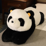 65-120cm Pl&uuml;&uuml;sist Panda M&auml;nguasjad Lamav Pl&uuml;&uuml;s T&auml;idisega Kohev Karu Kutsikas Nukk Armas Loom Pl&uuml;&uuml;sist Padi S&uuml;nnip&auml;evakingitus 65cm