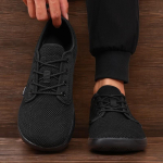 Meeste Vabaaja Tossud Kerged Vabaaja Lai Varbaosaga Tossud Libisemiskindlad Mugavad Paadikingad Unisex Paljajalu Minimalistlikud Kingad 36 black
