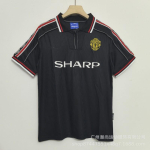 Retro Manchester Unitedi jalgpallis&auml;rgi kollektsioon 1986-'' Vintage tikitud jalgpallis&auml;rk l&uuml;hikeste varrukatega puuvilla ja modaali segu Double Extra Large