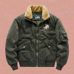 Meeste uus Winter Pilot Cargo Plus-suuruses lambavillast kraega polsterdatud jope M black