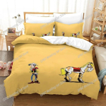 Uus Lucky Luke 3D UUS Tekikott Padjap&uuml;&uuml;r Voodipesukomplekt T&auml;iskasvanud Poiss T&uuml;druk Magamistoa Kaunistus Lapsed &Uuml;hene Kahene Suur 140x200cm