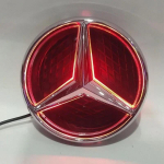 BENZ Valge Sinine Punane Tuli Auto Esiv&otilde;re T&auml;he Embleem LED Valgustatud Logo Mercedes Benz W205 C E R ML GL GLA CLA CLS 2013-2016 jaoks